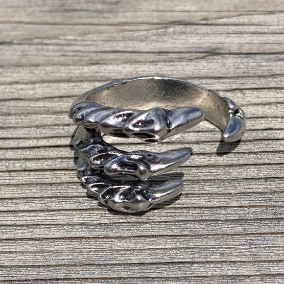 Vintage-Style Punk Raven Claw WrapAround SilverAlloy Adjustable Ring H229 - Picture 2 of 16